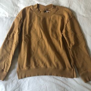 Mustard Yellow Crew Neck Sweater